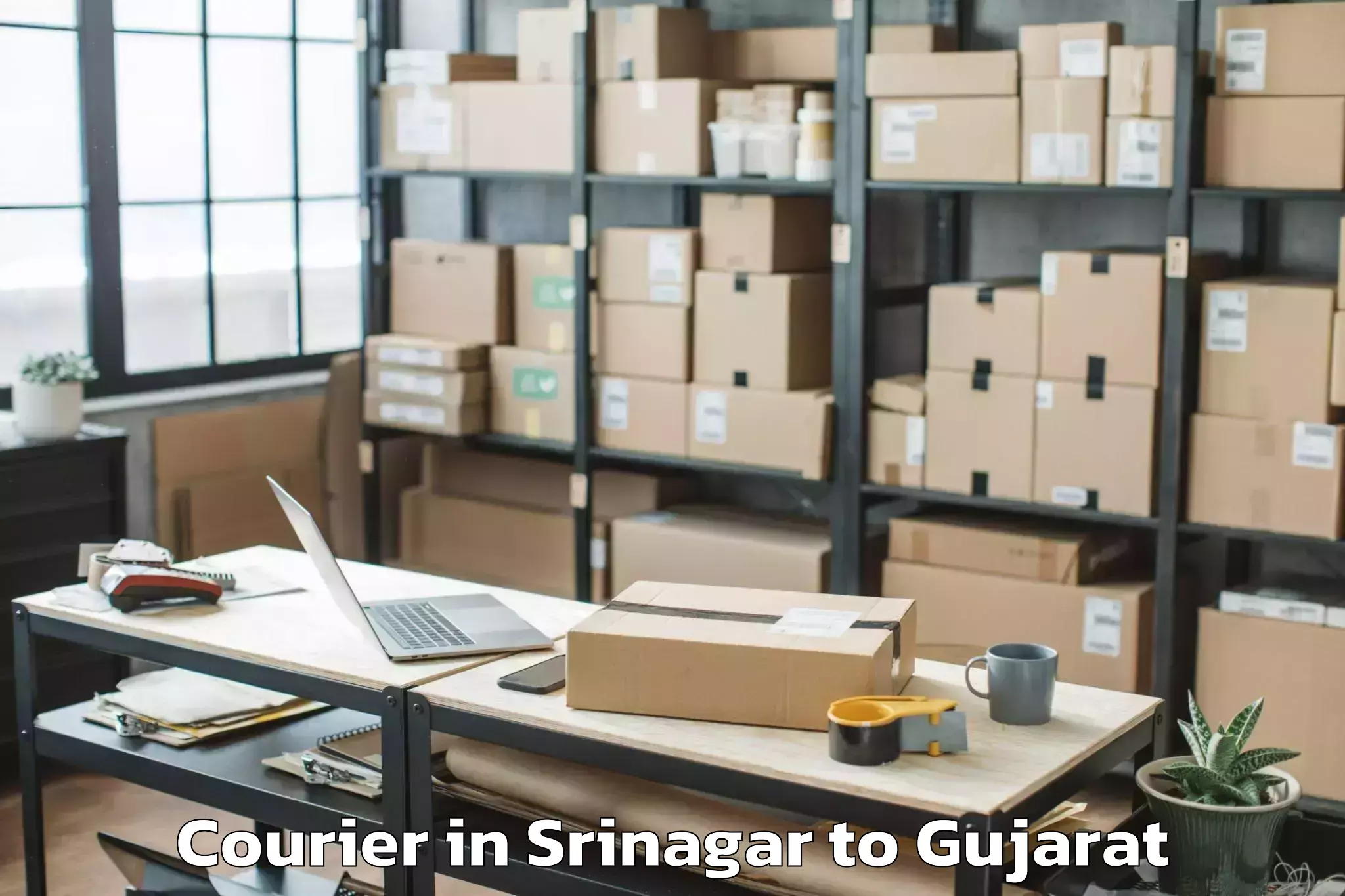 Top Srinagar to Gujarat National Law Universit Courier Available